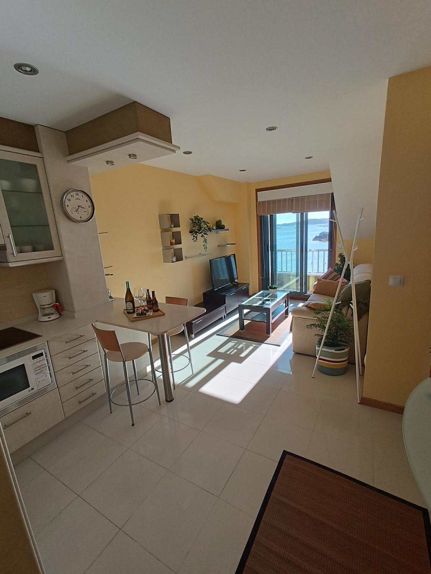 דירות וילאנואבה דה ארוסה Mirador Mar De Castelao, 1ª Linea De Playa Urbana מראה חיצוני תמונה